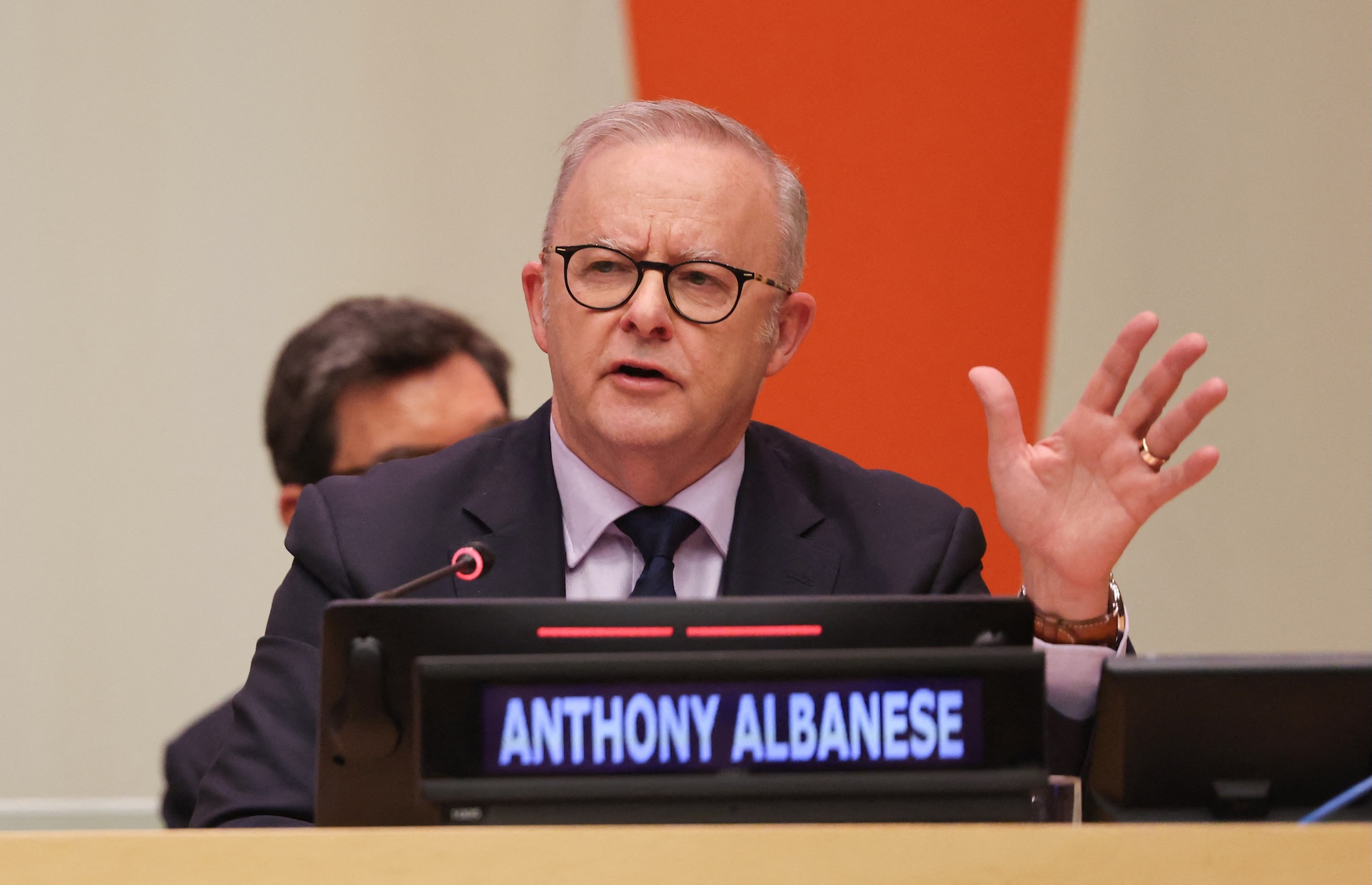 澳大利亚总理 Anthony Albanese 在联合国大会期间就此事表态（人物新闻照，说明性使用）