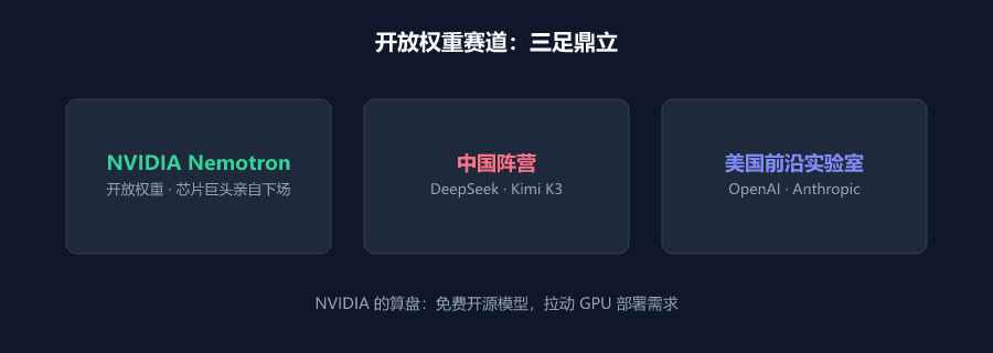 NVIDIA 开放权重战略的竞争格局