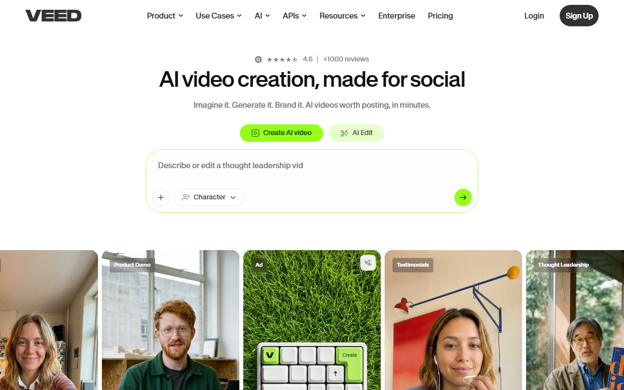 VEED.io 界面截图