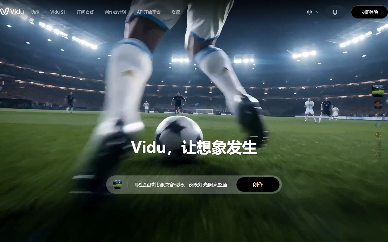 Vidu AI 界面截图